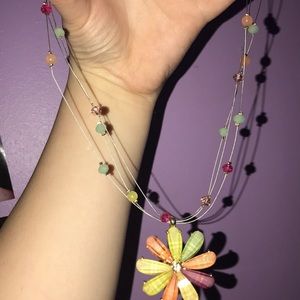 Matching beard necklace and earring set